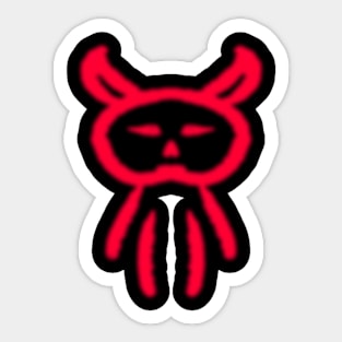 cute little devil Sticker